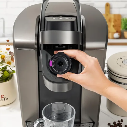 Vista 7 de Paquete de 2 tazas K reutilizables para cafeteras Keurig 2.0 y 1.0, cápsulas de café recargables universales compatibles con Keurig K-Mini, Duo