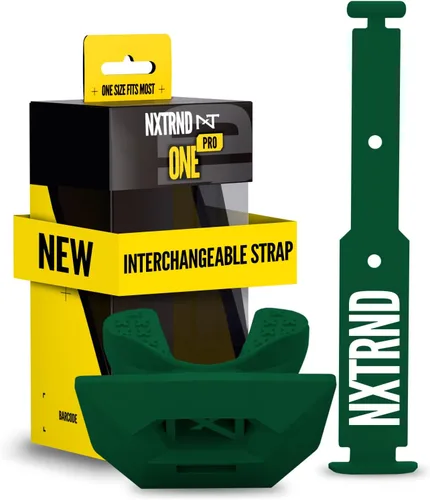 Vista 99 de Nxtrnd One Protector Bucal de Fútbol Americano, Correa Incluida, Se Adapta a Adultos y Jóvenes (Negro)