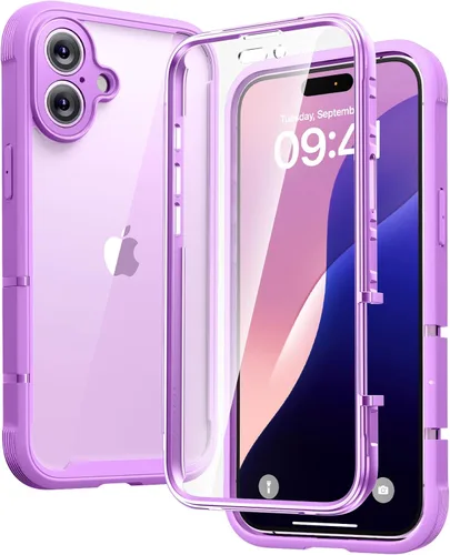 Vista 50 de Diaclara Funda magnética diseñada para iPhone Air, protector de pantalla de cuerpo completo, compatible con MagSafe, funda militar a prueba