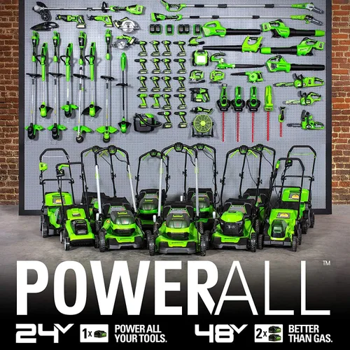 Vista 8 de Greenworks Kit combinado de herramientas eléctricas sin escobillas de 24 V 5 herramientas taladro destornillador de impacto sierra circular sierra