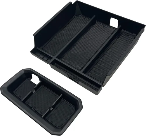 JOJOMARK Compatible con accesorios Toyota Tundra Organizador de bandeja de consola central para Tundra 2022 2023 2024 2025 Inserto ABS Caja de