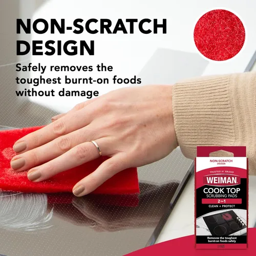 Vista 4 de Weiman Productos Cook Top Scrubbing Pad, 3 unidades, 6 por caja