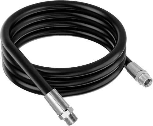 Vista 10 de Boltigen Manguera de transferencia de combustible de 10 pies y 1 pulgada, manguera de bomba de granja con conexiones NPT macho para gasolina