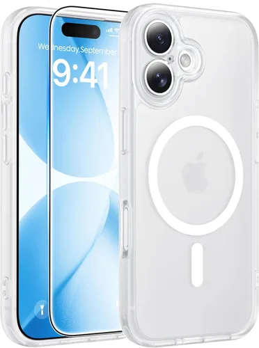 Vista 335 de FNTCASE Funda para iPhone Air: [Compatible con Magsafe] Fundas translúcidas mate con [protección completa de la cámara] [protector de pantalla]