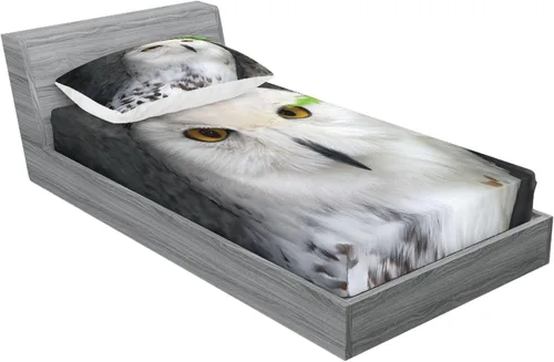 Vista 88 de Ambesonne - Juego de sábanas bajeras y fundas de almohada, diseño primaveral de acuarelas con jardín de hierbas y flores, juego de 4 piezas