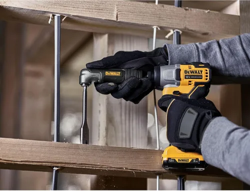Vista 8 de DEWALT FLEXTORQ Adaptador de taladro de ángulo recto, accesorio 2 en 1 para controlador de impacto (DWAMRAFT) (Paquete de 5)