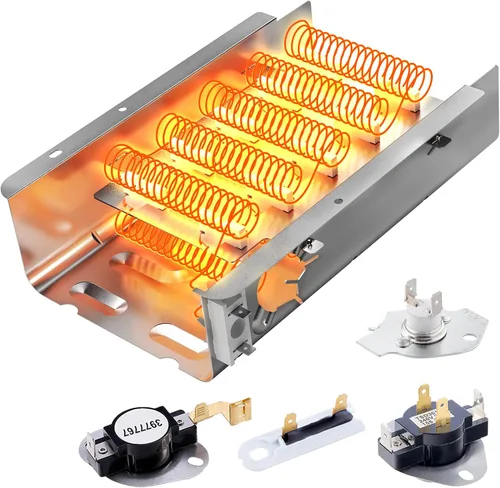 SUMNEW Kit de elementos calefactores para secadora 279838, 5400 W 240 V, compatible con Whirlpool, Kenmore, Maytag, Roper, Estate, Inglis,
