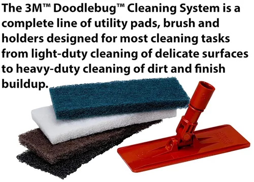 Vista 5 de 3M Doodlebug Brown Scrub 'N Strip Pad 8541, 4.625 pulgadas x 10 pulgadas (20 unidades)