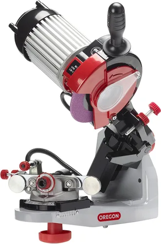 Vista 7 de Oregon Amoladora de banco mini compacta de 120 voltios, afilador universal de cadena de sierra, para todas las cadenas de motosierra (310-120)