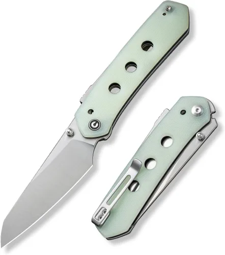 Vista 13 de CIVIVI Vision FG - Cuchillo de bolsillo para EDC, Superlock plegable con mango de 3.54 pulgadas Inversa Tanto Nitro-V Blade G-10, regalo ideal