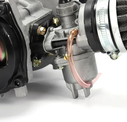 Vista 6 de Motor de motor de 2 tiempos de 49 CC para bolsillo Mini Dirt Bike Quad Scooter ATV Motor completo Motor de motor de aluminio Motor de arranque