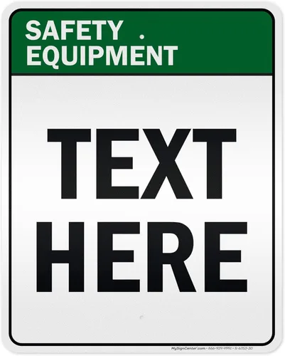 Vista 20 de Letrero de precaución personalizado, letrero ANSI, compatible con Osha, 7 x 10 pulgadas, libre de óxido, aluminio 040, resistente a la decoloración