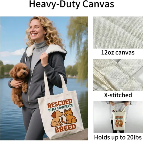 Vista 2 de itgowisa Bolsa de lona para mujer, bolsa de mano con bolsillo interior con cremallera, bolsa de lona con cremallera para compras, trabajo