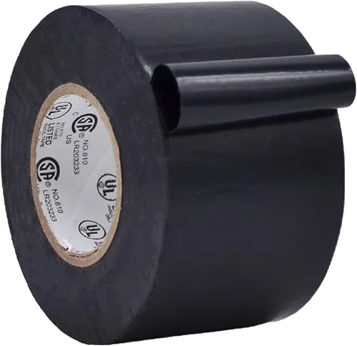 Vista 60 de WOD ETC766 - Cinta eléctrica negra de grado profesional para uso general, núcleo listado UL/CSA. Cinta adhesiva de goma de vinilo: 1 pulgada x 66