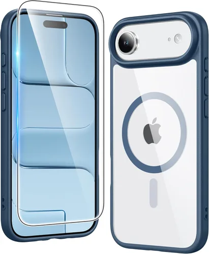 Vista 290 de FNTCASE para iPhone Air Case Clear: Fundas magnéticas para teléfono con protector de pantalla a prueba de caídas, compatibles con Magsafe, delgadas