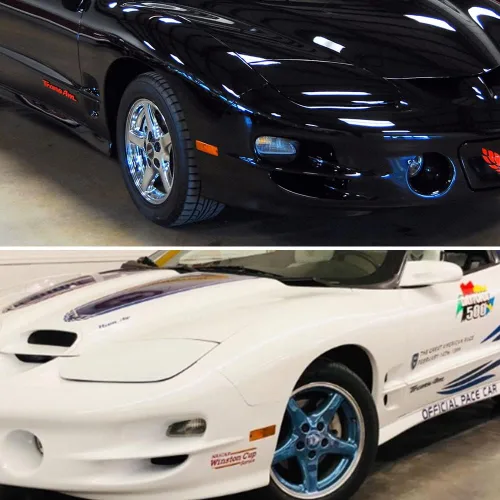 Vista 5 de Conjunto de Carcasa de Luz Halógena con Lente Ahumada de Repuesto Compatible con Pontiac Firebird Trans Am 1998-2002 Luces de Marcador Lateral