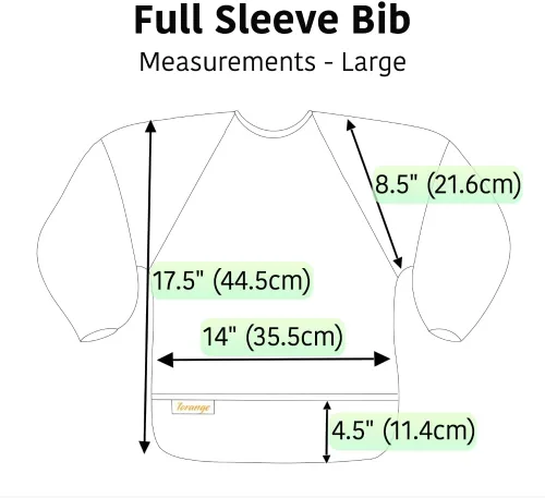 Vista 7 de Torange Babero de bebé, babero de manga larga para niño, baberos impermeables para bebé, bata de destete para bebé, babero de alimentación lavable a