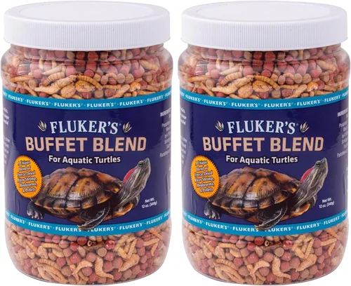 Vista 6 de Fluker's Flukers 70131 Buffet Blend - Alimento de tortuga de fórmula acuática, 12 onzas