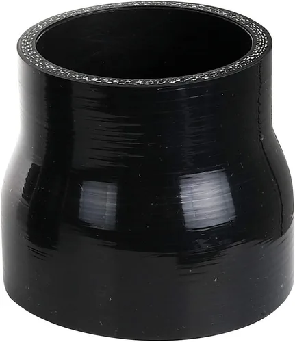 Vista 93 de AC PERFORMANCE ID de 1" a 1/2" (25mm a 13mm) Manguera de silicona recta reductora de 3 capas reforzada negra, 3" de longitud
