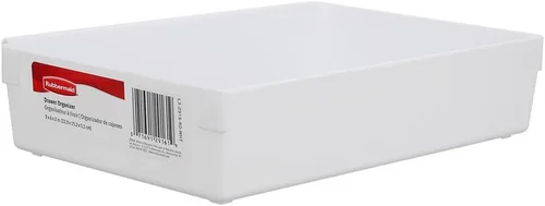 Vista 2 de Rubbermaid Organizador de cajones, 9 x 6 x 2 pulgadas, blanco (FG2916RDWHT)