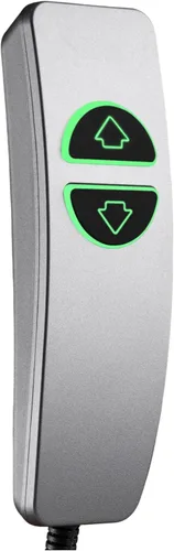 Vista 8 de Control remoto de mano de 2 botones y 5 pines para silla elevadora eléctrica y reclinable eléctrico, auricular remoto de repuesto con 2 botones Negro