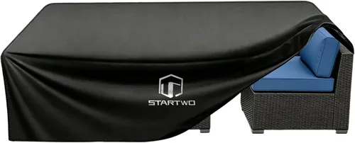 STARTWO Fundas impermeables para muebles de patio, juego de muebles de exterior para 7 a 12 asientos, sillas seccionales de sofá y mesa, resistentes
