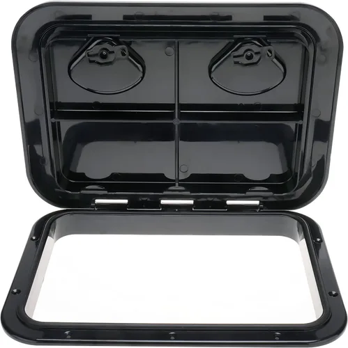 Amarine Made Marine Deck Hatch Boat Deck Hatch Access Hatch & Lid 12-3/8" X 17-1/4" - White - 315mmx440mm