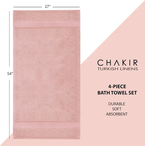 Vista 360 de Chakir Turkish Linens Toallas turcas 100% algodón de calidad de hotel y spa, suaves y absorbentes