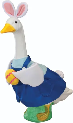Vista 12 de Fox Valley Traders Easter Bunny Girl/Boy/Brown Outfit, Fits 23" H Large Porch Goose Conejito marrón