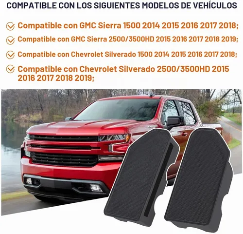 Vista 3 de WDG Fundas de bolsillo de estaca para riel de cama para GMC Sierra 1500