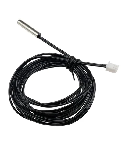 Vista 5 de diymore Sonda de sensor de temperatura de 6.6 ft, 3 piezas, 10 K, sonda de temperatura de 10 K, sonda de sensor de temperatura impermeable de acero