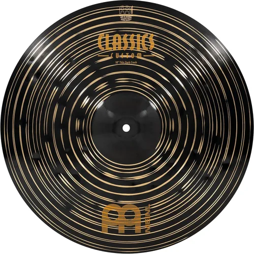 Vista 11 de Meinl Crash Platillo de 16 pulgadas – Classics Custom Dark – Fabricado en Alemania, 2 años de garantía (CC16DAC)