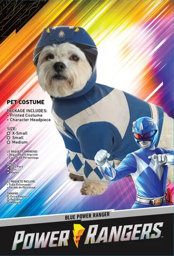 Vista 2 de Blue Power Ranger, disfraz de mascota, XS