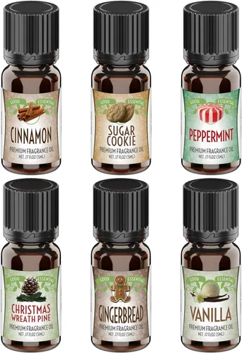 Vista 3 de Good Essential Aceites aromáticos para hacer jabón, juego de 6 aromas de chocolate de manzana, vainilla francesa de coco, cupcake de melocotón