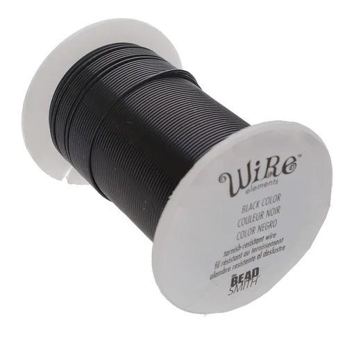 Vista 12 de The Beadsmith - Wire Elements - Alambre de cobre lacado calibre 18, resistente al deslustre, para fabricación de joyas, bobina de 10 yardas, 9.14