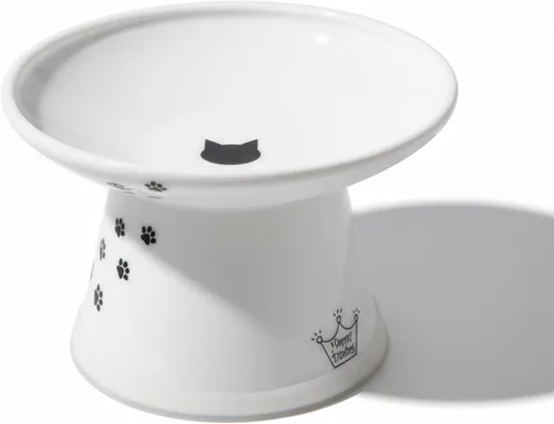 Vista 17 de Necoichi Cuenco elevado de comida para gatos sin estrés, elevado, prevención de reflujo, apto para lavavajillas y microondas, vendedor número 1