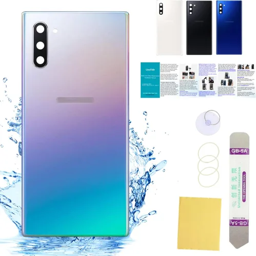 Vista 46 de Cubierta de vidrio trasera compatible con Samsung Galaxy S8 de repuesto de 5.8 pulgadas SM-G950 todos los operadores con manual de instalación + kit