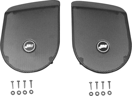 J&M Audio - Rejillas de altavoz de repuesto para alforjas 2014 y modelos Harley Touring más recientes - HGRL-SD14