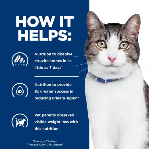 Vista 8 de Hill's Prescription Diet C/D Multicare + Metabolic Weight - Alimento seco para gatos, pollo, bolsa de 6.35 libras