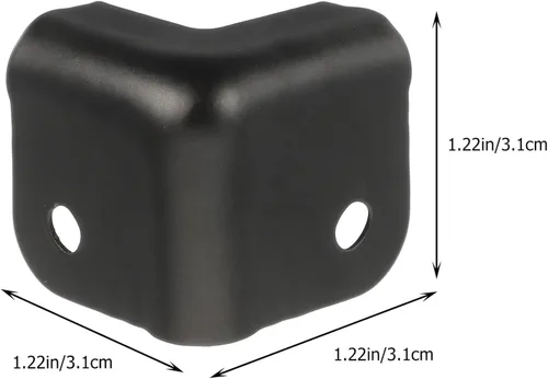 Vista 3 de DOITOOL Accesorios de audio 16 protectores de esquina de caja de metal, protector de esquina de mesa de cobre, protector de parachoques de esquina