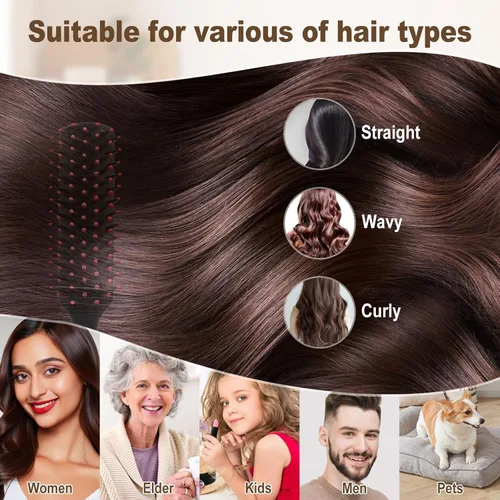 Vista 4 de 36 cepillos de pelo a granel para personas sin hogar envueltos individualmente cepillo de pelo a granel Cepillo de pelo para cabello rizado