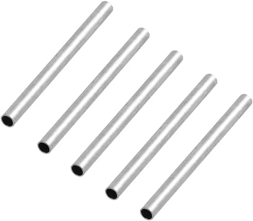 100 piezas de espaciadores de tubo recto de acero inoxidable 304, cuentas espaciadoras rectas, cuentas sueltas de tubo redondo, cuentas espaciadoras