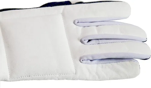 Vista 5 de LEONARK Guantes acolchados de esgrima para espada y sable de aluminio, manoplas de cuero para práctica de esgrima y combate, 1 paquete