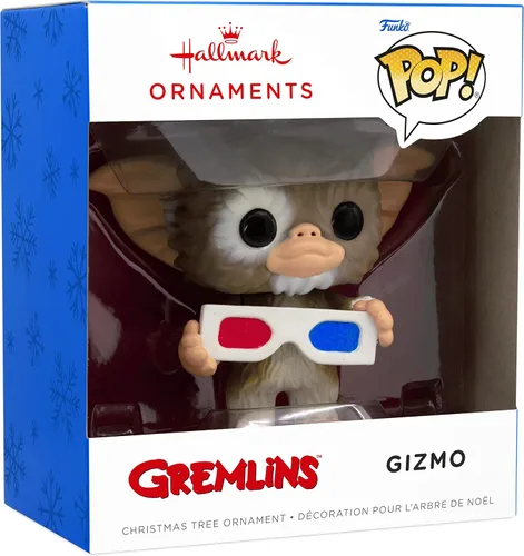 Vista 3 de Hallmark Adorno de Navidad, Gremlins Gizmo Funko Pop! Ornamento, regalos de película