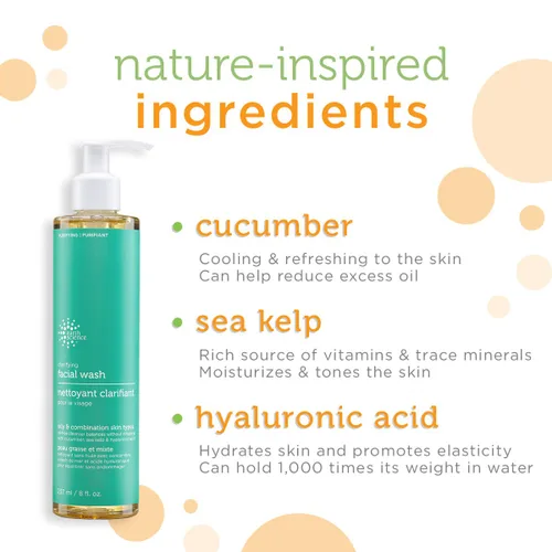 Vista 3 de EARTH SCIENCE - Lavado facial aclarante suave para pieles grasas y mixtas (2 unidades, 8 onzas líquidas)