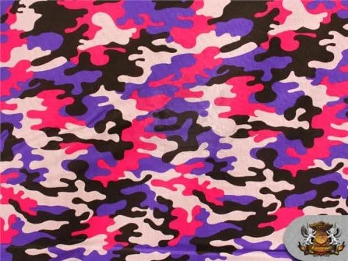 The Yard (psicodélico) 100 % algodón, estampado de camuflaje, 45 pulgadas de ancho, vendido por The Yard
