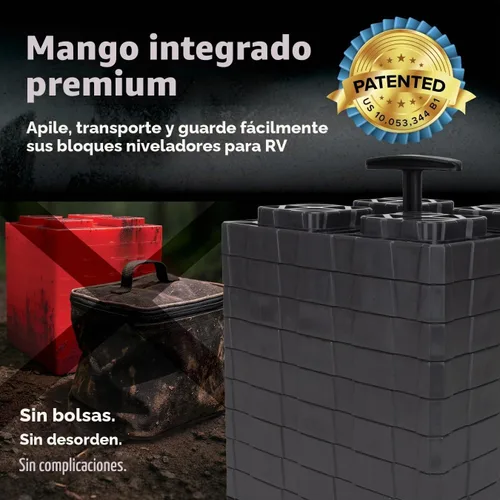 Vista 5 de Camco Bloques niveladores Fasten RV XL, 10.5 x 10.5 x 1 pulgadas