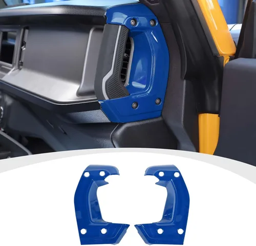 Vista 12 de RAZPOY Cubierta para manija lateral de consola central compatible con accesorios interiores Ford Bronco 2021-2024, color negro
