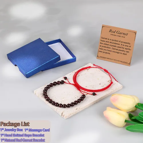 Vista 188 de LPBeads Pulsera de piedra natural hecha a mano de tamaño ajustable