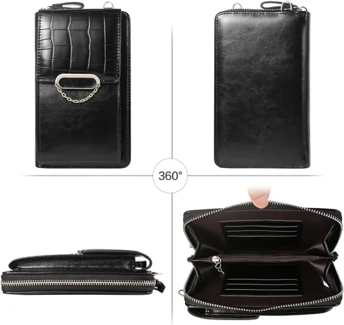 Vista 3 de YICHEEY Small Crossbody Cell Phone Bag Wallet Purse with Card Slots for Women Compatible for iPhone 17 Pro Air Galaxy S26+